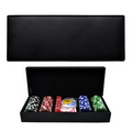100-Piece Poker Chip Set w/ Black Vinyl Case (Blank)